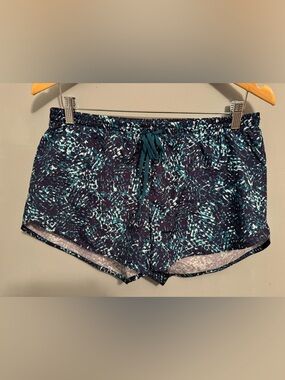Old Navy Navy and Teal Printed Women’s Shorts